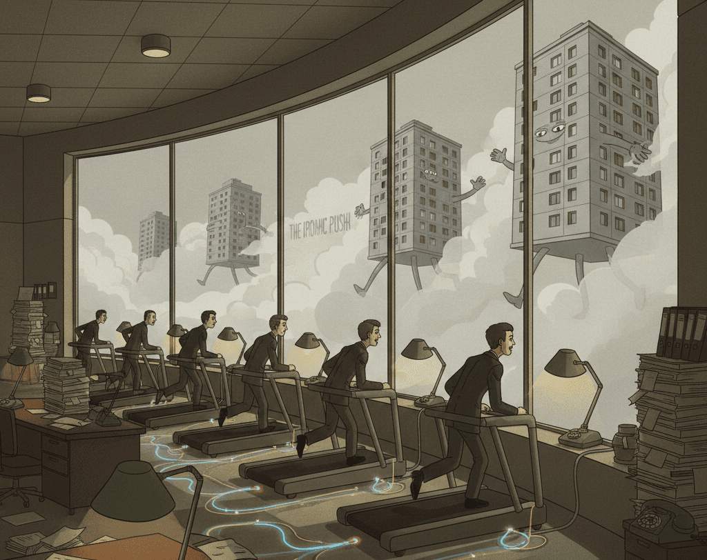 Эволюция труда: от охоты на мамонтов до бега на месте за ускользающей пещерой в ипотеку